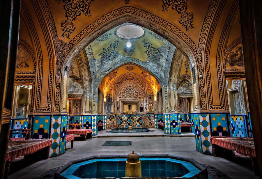 آشنایی با حمام سلطان امیراحمد،یکی اززیباترین حمام های ایرانی