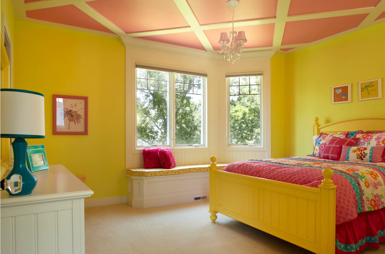 چند نمونه اتاق خواب بااستفاده ازرنگ زرد